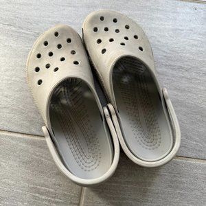 Crocs- Light Grey, Size 7-9